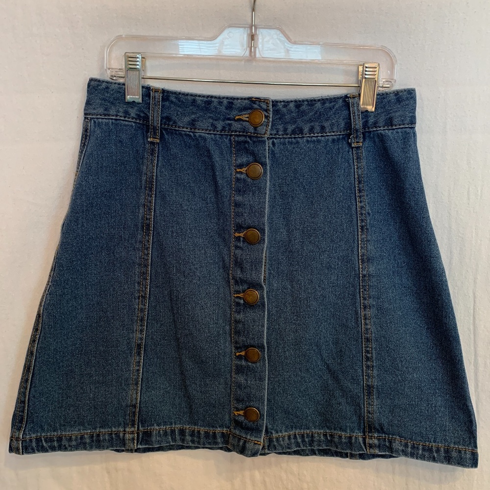 Takara Button Up Jean Skirt